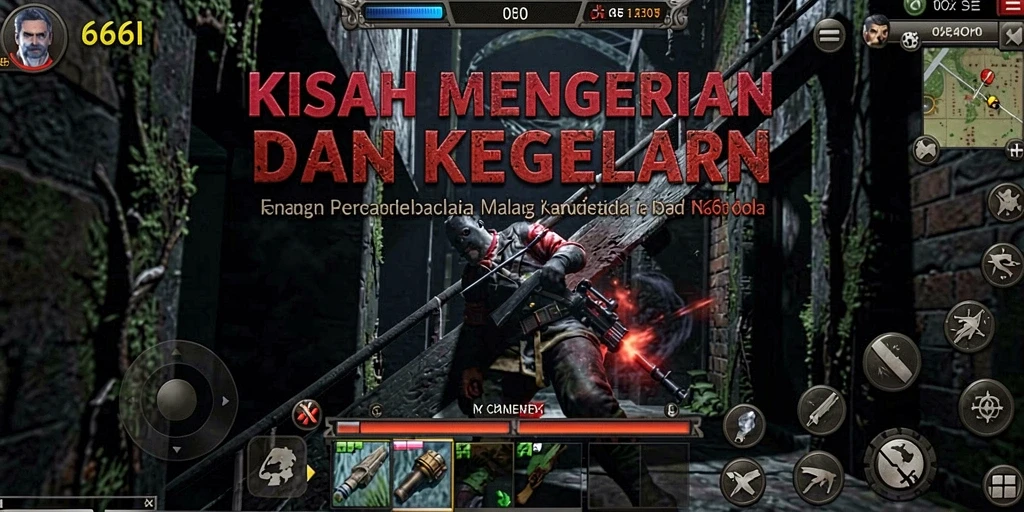 Gameplay menegangkan di dunia kegelapan dan misteri.