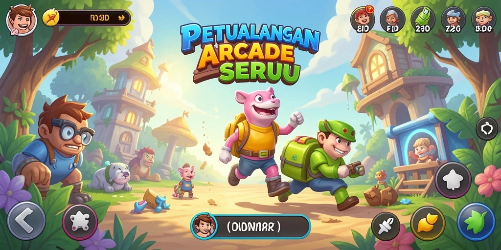 Tangkapan layar 8ID dengan gameplay arcade yang penuh aksi.
