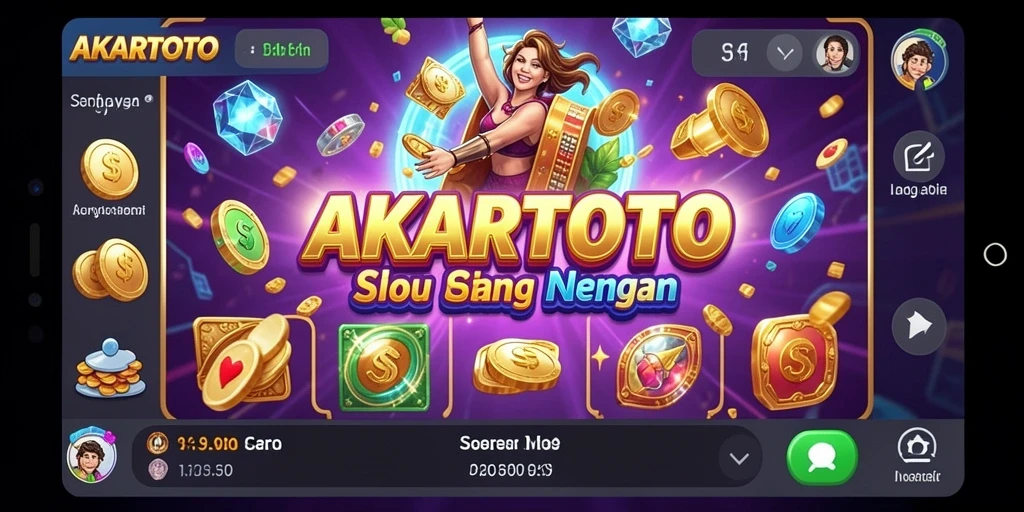 Tampilan gameplay AKARTOTO yang menarik dan mengasyikkan.