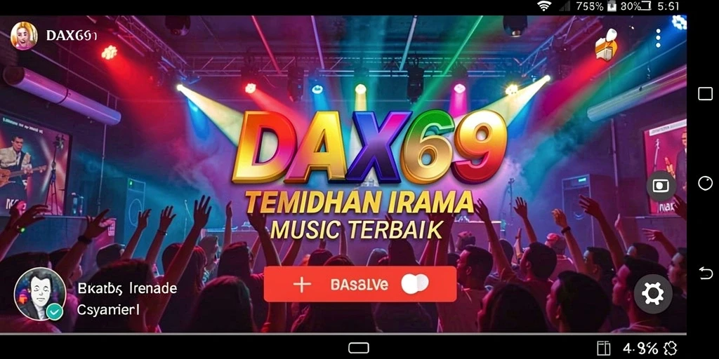 Tampilan gameplay DAX69 yang penuh warna dan interaktif.