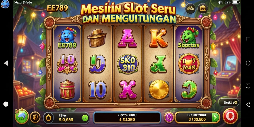 Tampilan gameplay mesin slot EE789 yang seru dan interaktif.