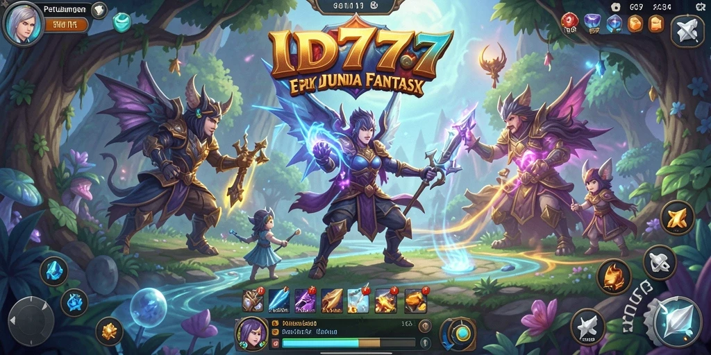 Tampilan gameplay petualangan RPG di ID777 yang mendebarkan.