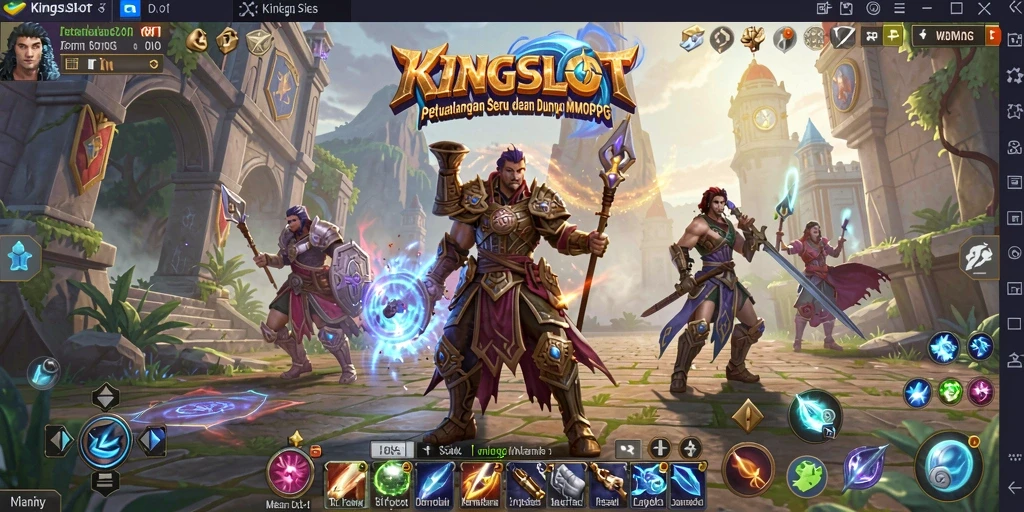 Tampilan gameplay KINGSLOT yang mendebarkan dan mengasyikkan.