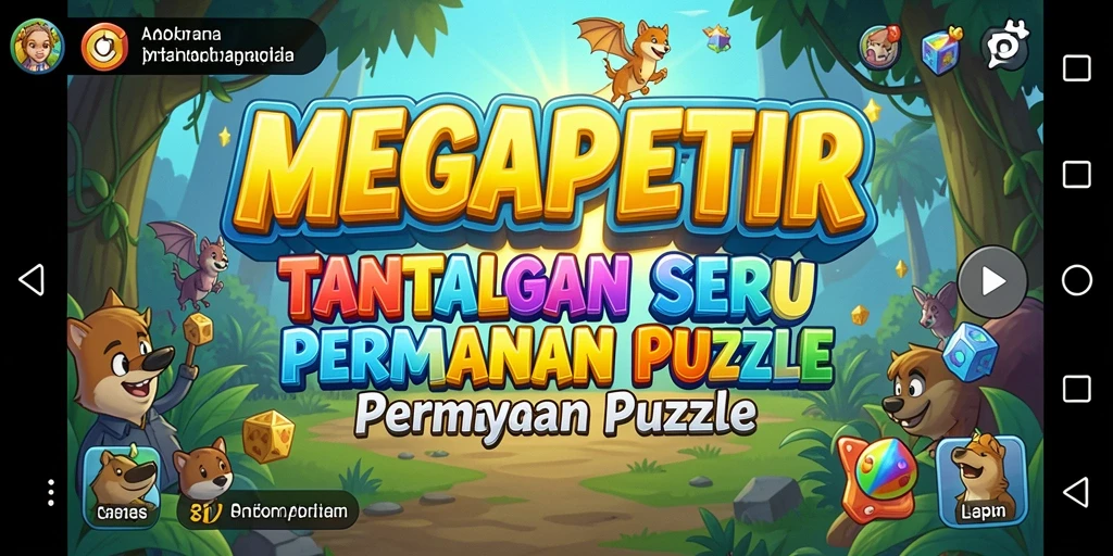 Screenshot gameplay MEGAPETIR yang penuh tantangan puzzle.
