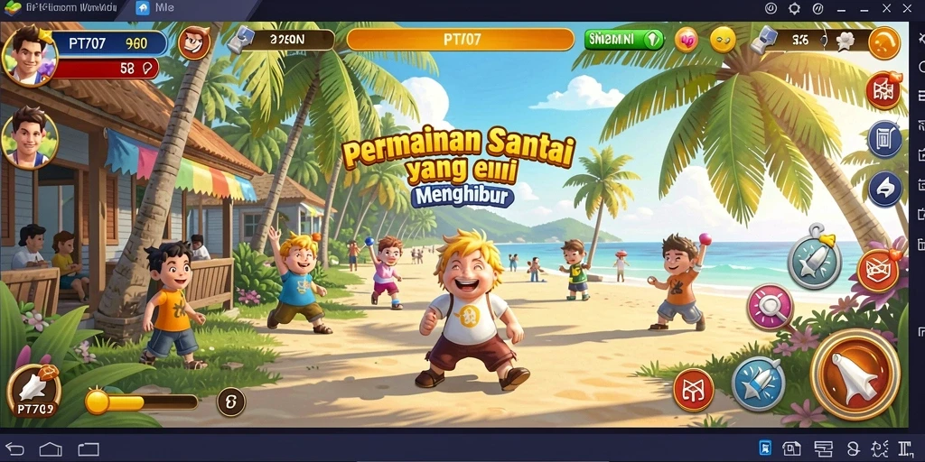 Gameplay PT707 menampilkan tantangan hiburan yang menyenangkan.